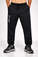 Stylish Jet Black Track Pants for Men - Trendy Activewear