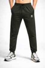Best Trendy Dark Green Lycra Track Pant for Men