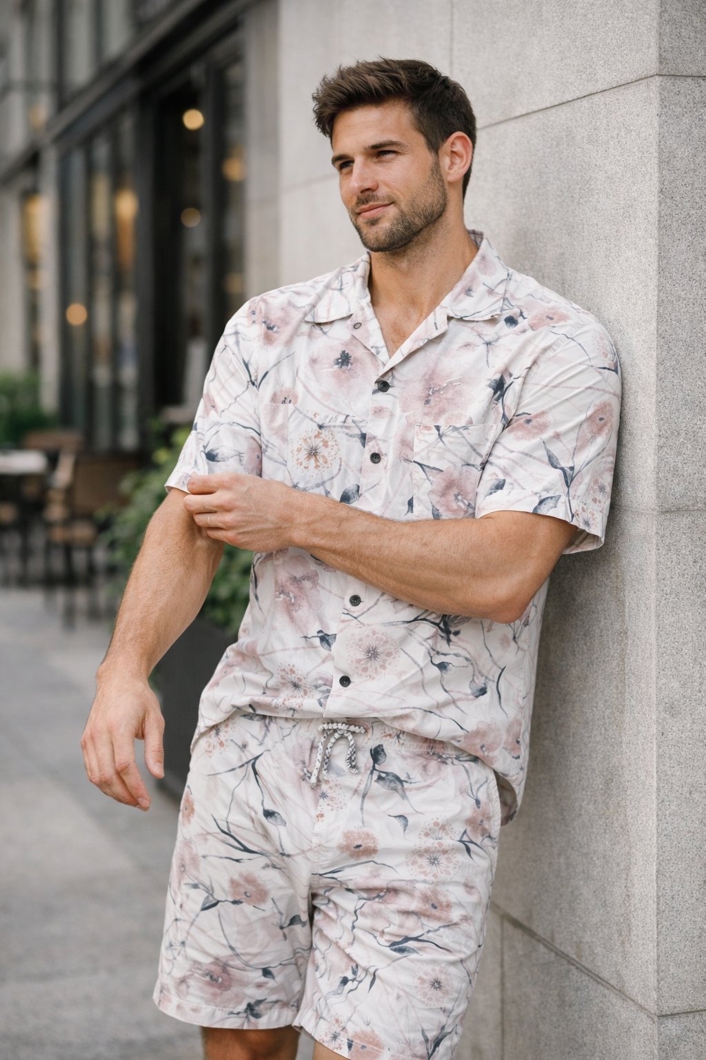 Buy Trendy White Printed Cord Set for Men Matching Set Buy Trendy White Printed Cord Set for Men Matching Set