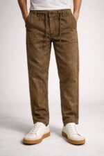 Classic Plain Lite Brown Linen Pants & Premium Versatile