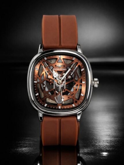 Classic Brown Formal Strap Watch for Men - Timepiece