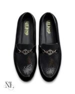 Trendy Jet Black Loafer Shoes for Men & Luxury Black