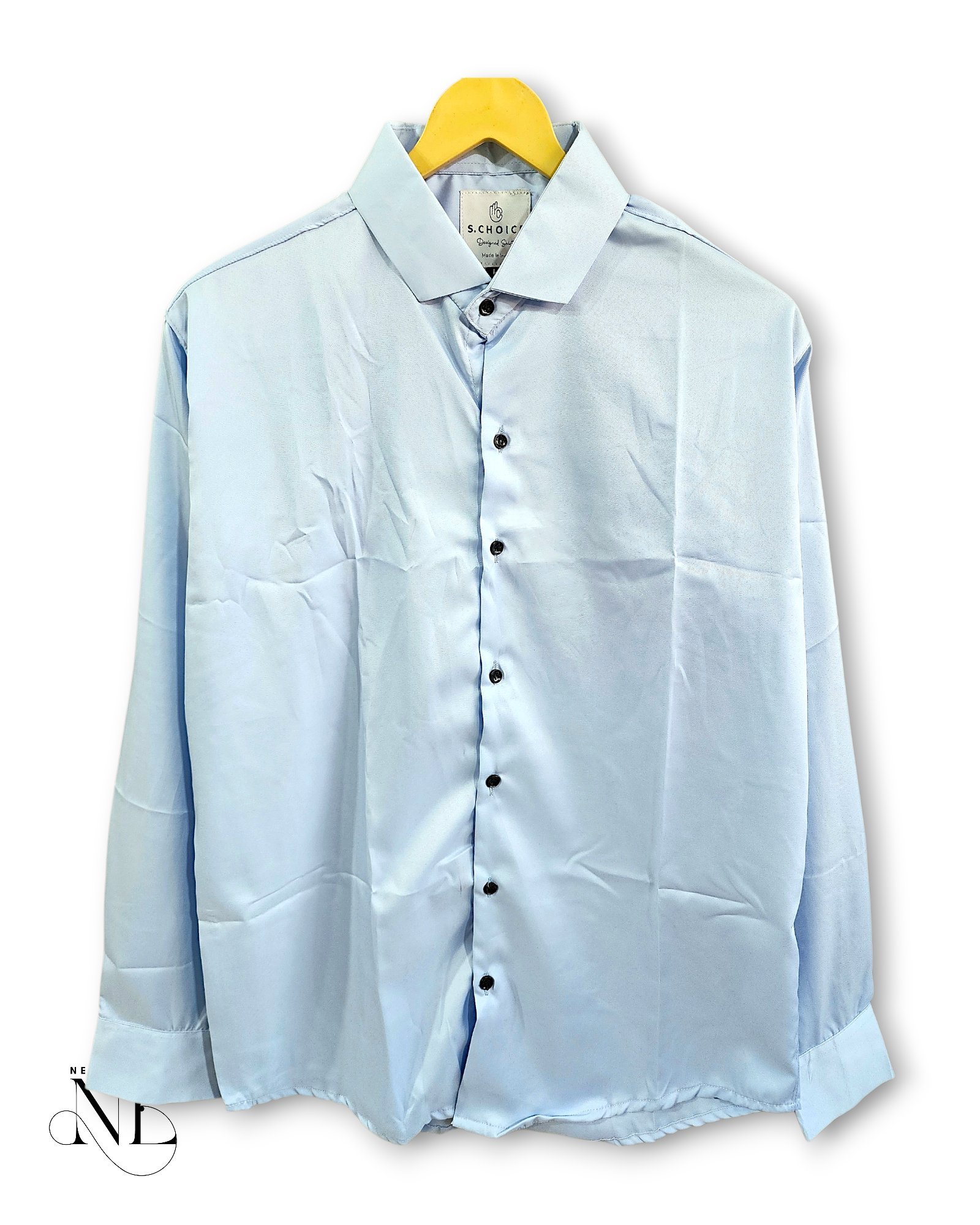 Stylish Solid Sky Blue Full Shirt for Men Stylish Solid Sky Blue Full Shirt for Men
