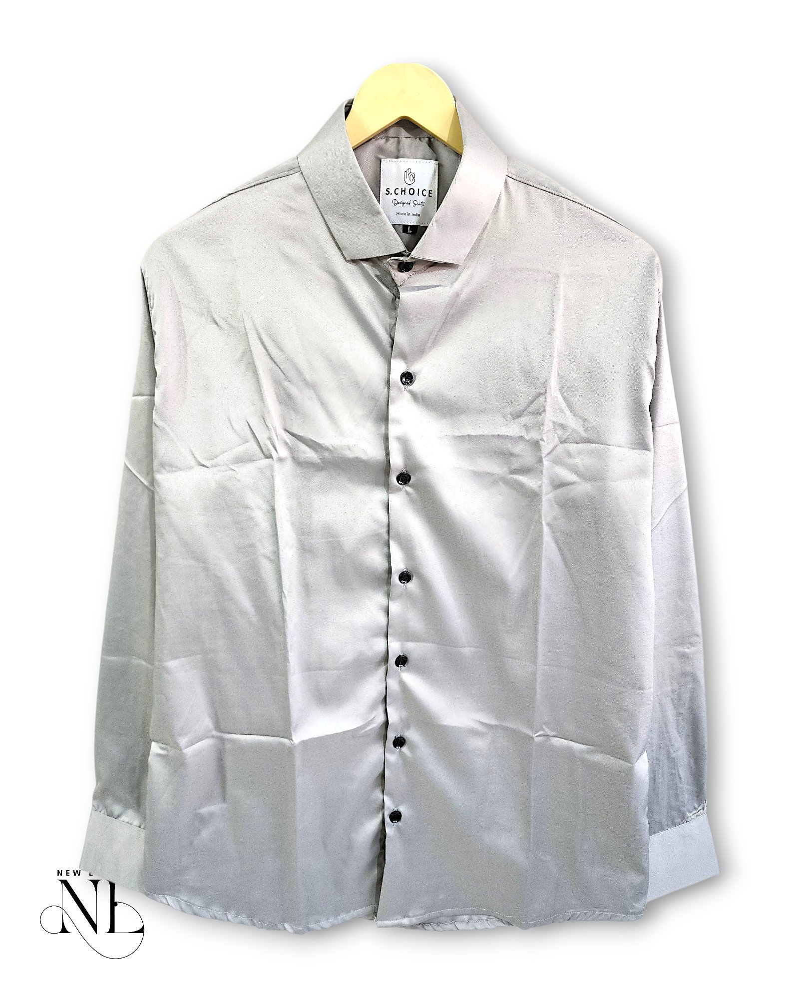 Classic Solid Light Grey Full Shirt for Men Classic Solid Light Grey Full Shirt for Men
