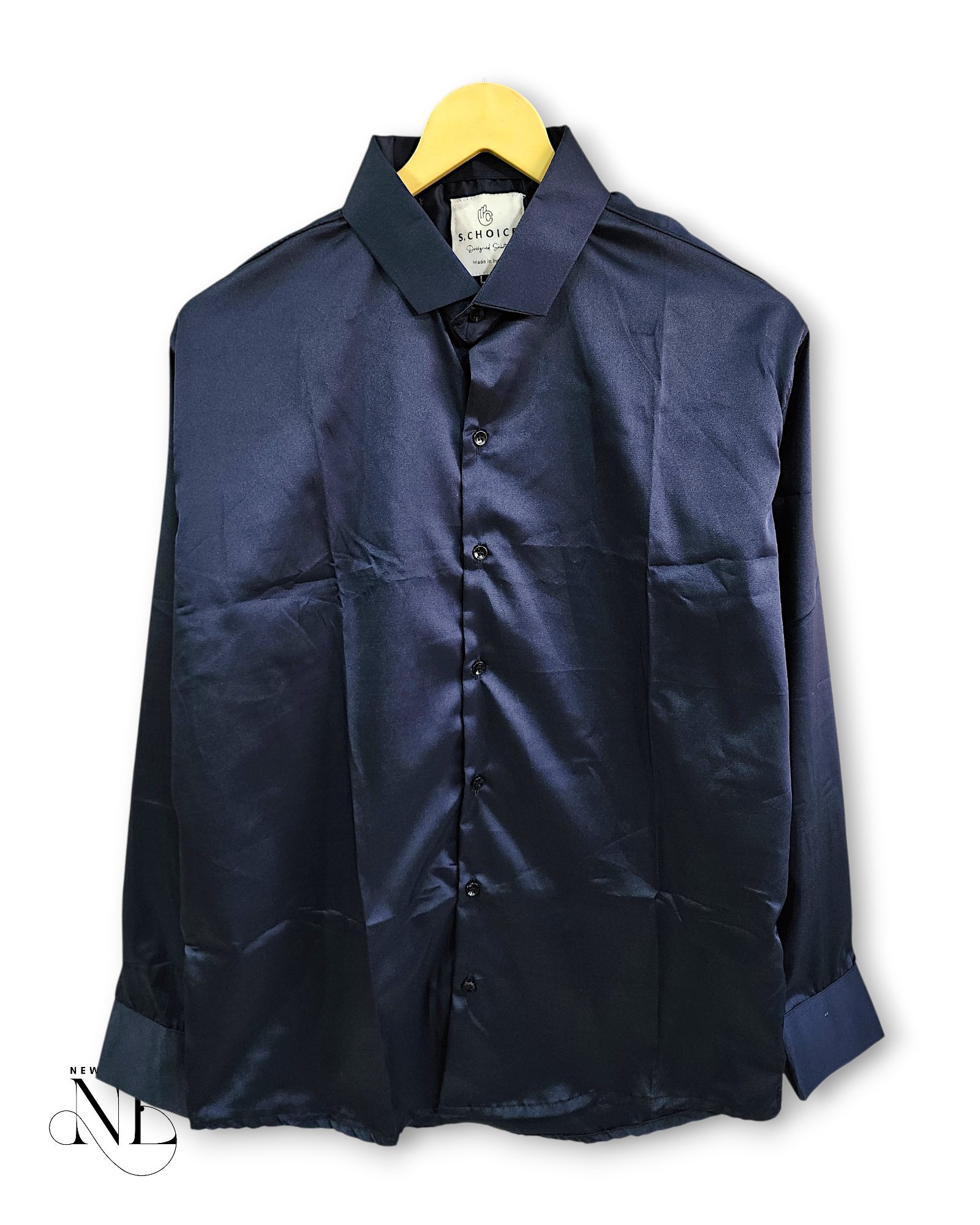 Classic Solid Navy Blue Full Shirt for Men Classic Solid Navy Blue Full Shirt for Men