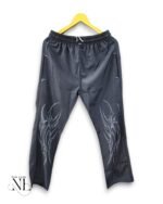 Stylish Dark Grey Parachute Baggy Trackpant for Men