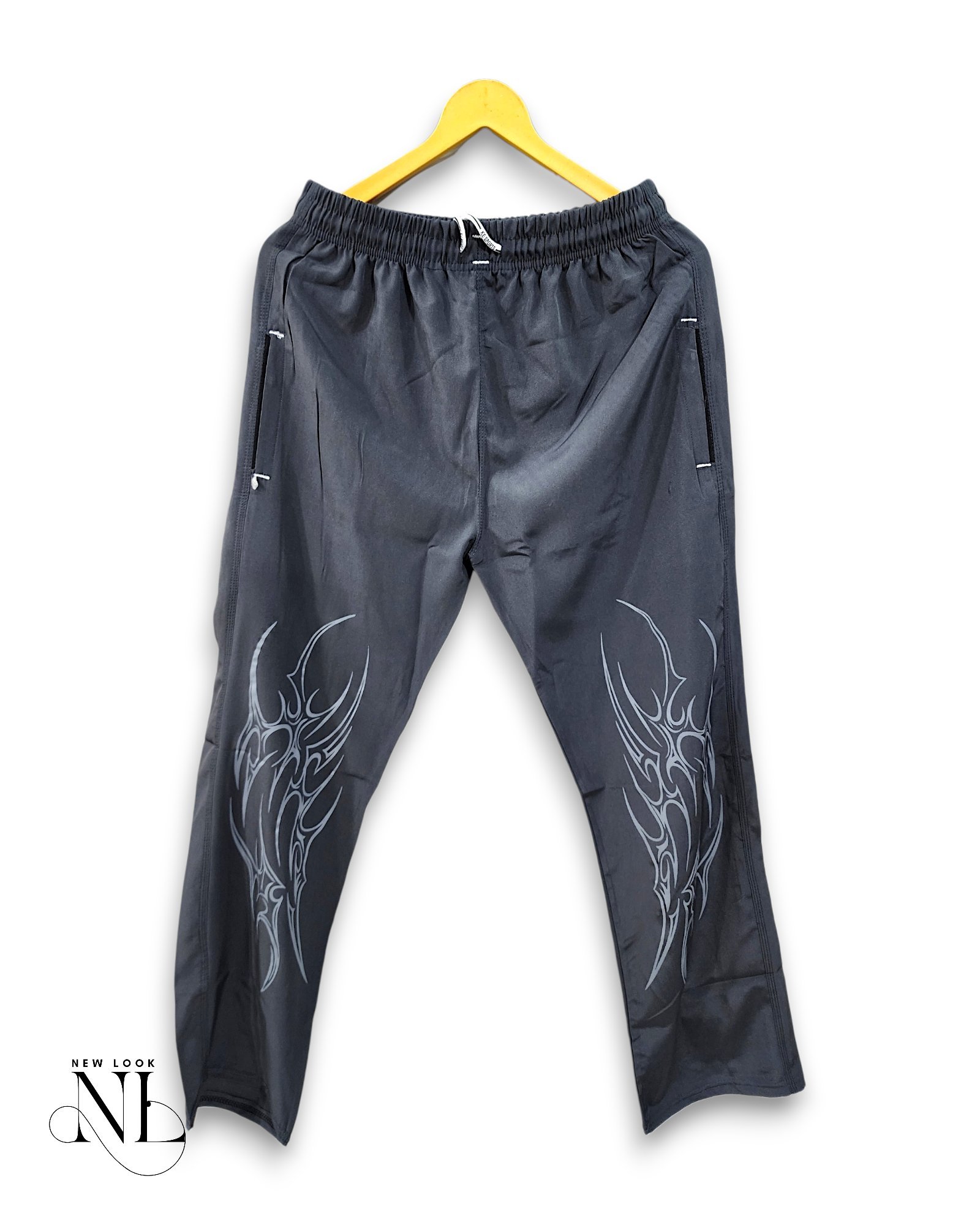 Stylish Dark Grey Parachute Baggy Trackpant for Men Stylish Dark Grey Parachute Baggy Trackpant for Men