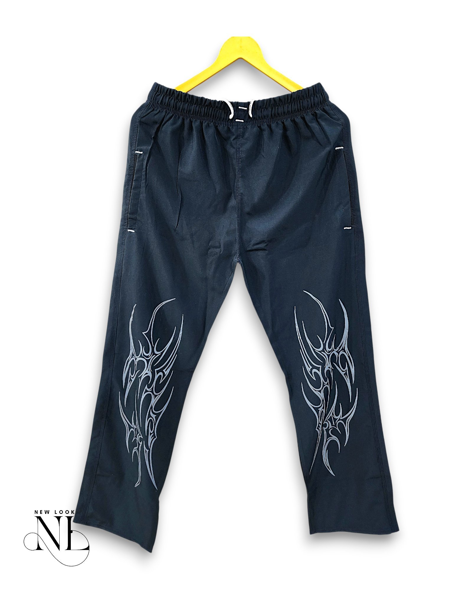 Stylish Navy Blue Parachute Baggy Trackpant for Men Stylish Navy Blue Parachute Baggy Trackpant for Men