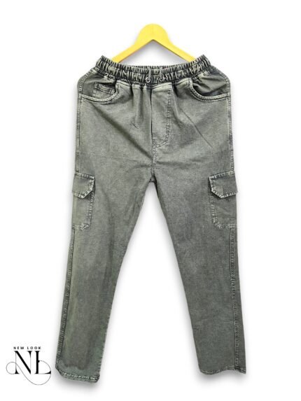 Stylish Light Green Denim Trackpant for Men
