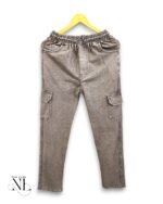 Stylish Cream Denim Trackpant for Men & Premium