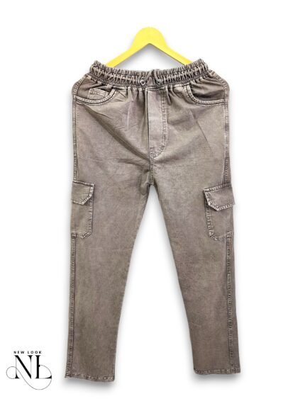 Stylish Cream Denim Trackpant for Men & Premium