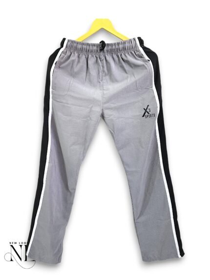 Classic Lite Grey Parachute Baggy Trackpant for Men