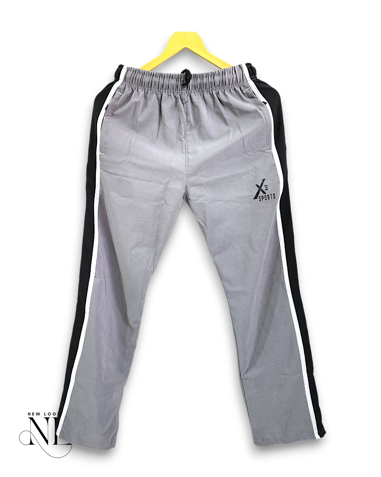 Classic Lite Grey Parachute Baggy Trackpant for Men Classic Lite Grey Parachute Baggy Trackpant for Men