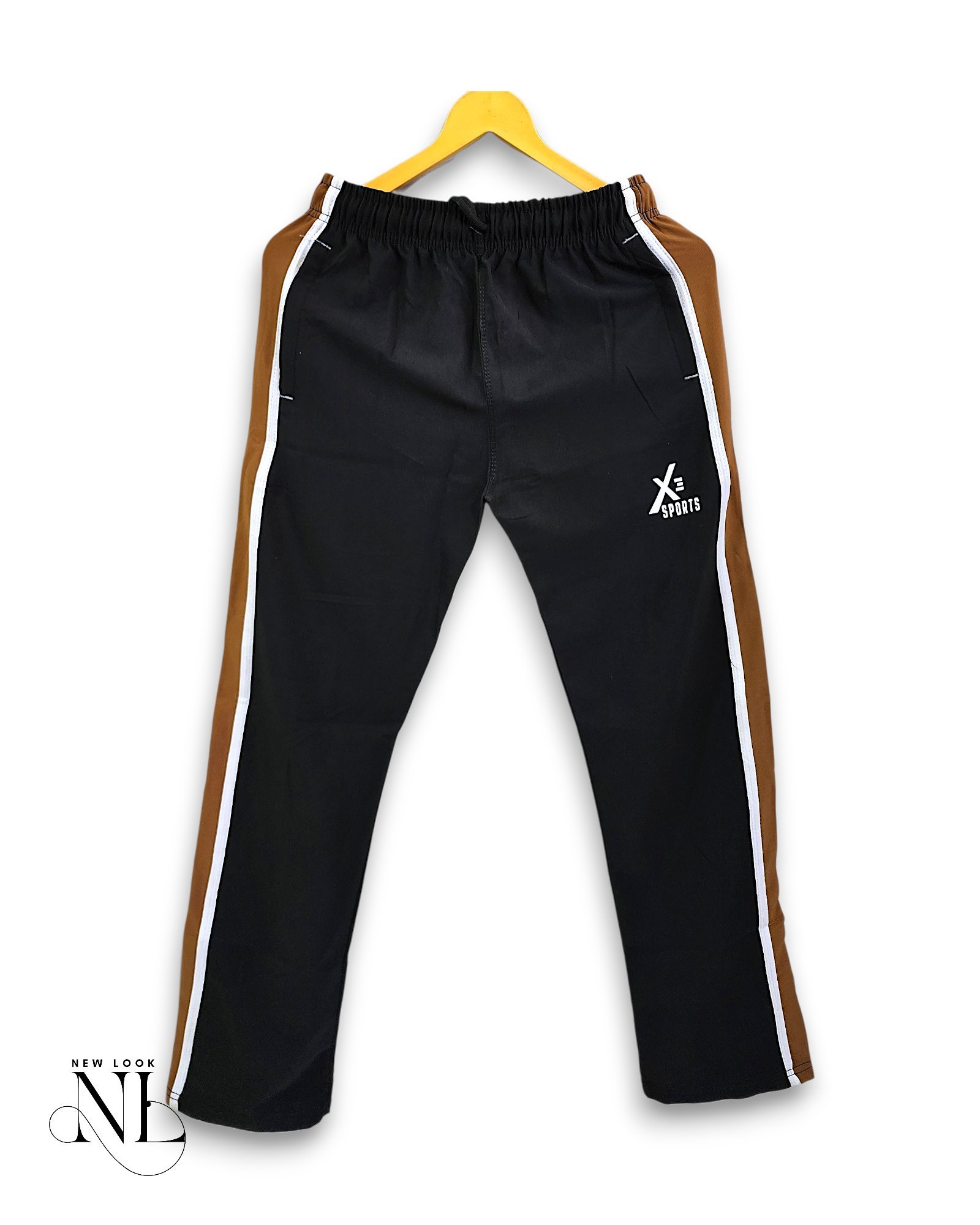 Classic Jet Black Parachute Baggy Trackpant for Men Classic Jet Black Parachute Baggy Trackpant for Men