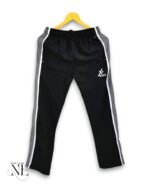 Casual Black Parachute Baggy Trackpant for Men