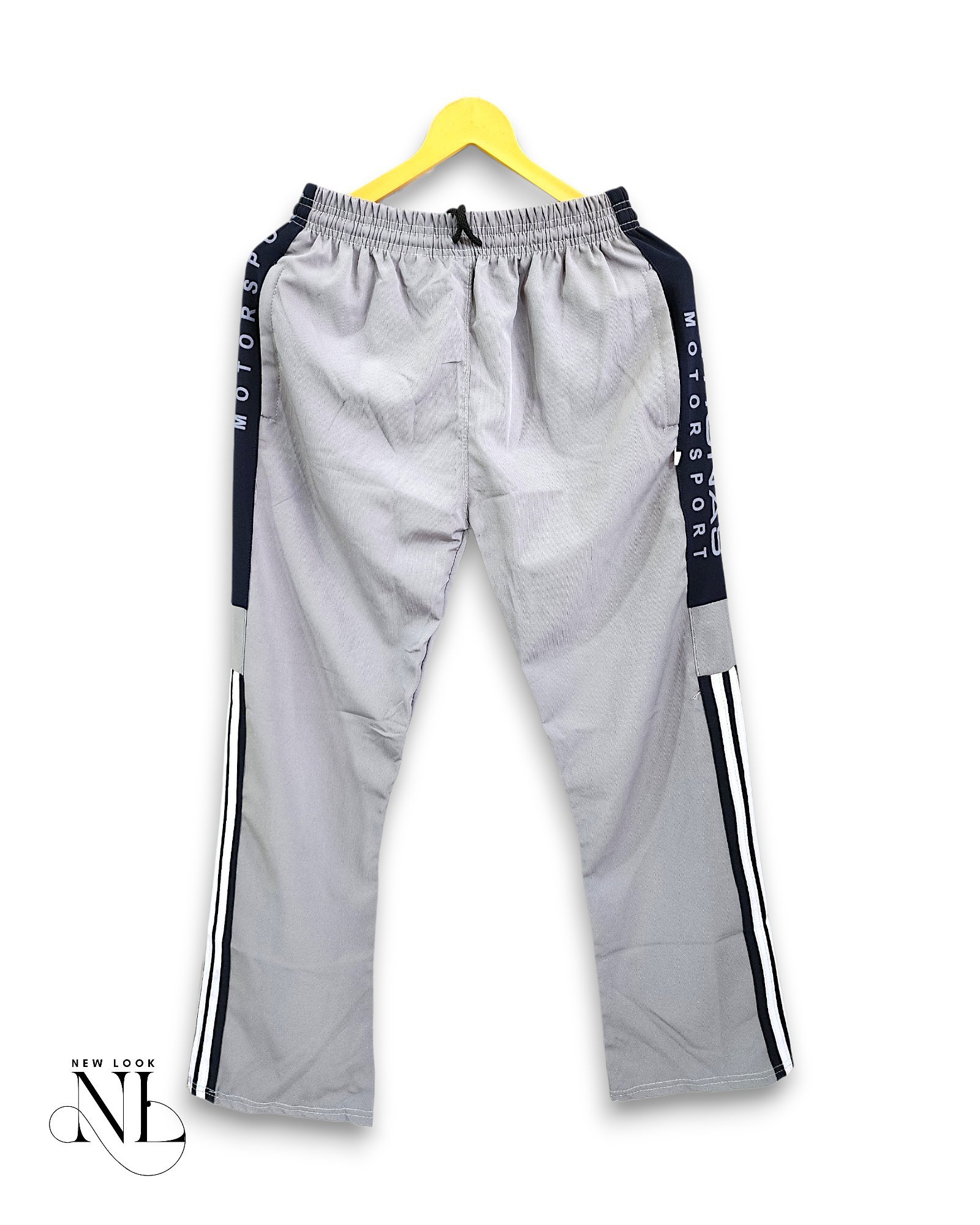 Grey Stripe Parachute Baggy Trackpant for Men Grey Stripe Parachute Baggy Trackpant for Men