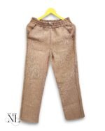 Stylish Dark Cream Linen Pants for Men & Premium