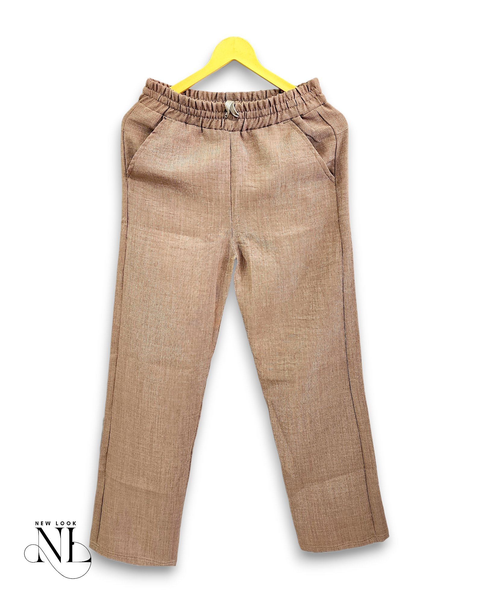 Stylish Dark Cream Linen Pants for Men & Premium Stylish Dark Cream Linen Pants for Men & Premium
