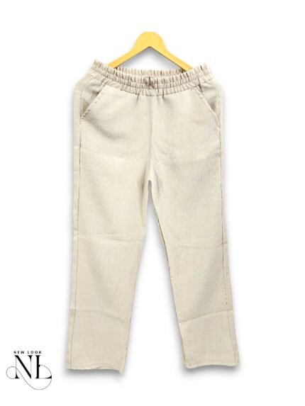 Classic Cream Linen Pants for Men - Premium Trousers