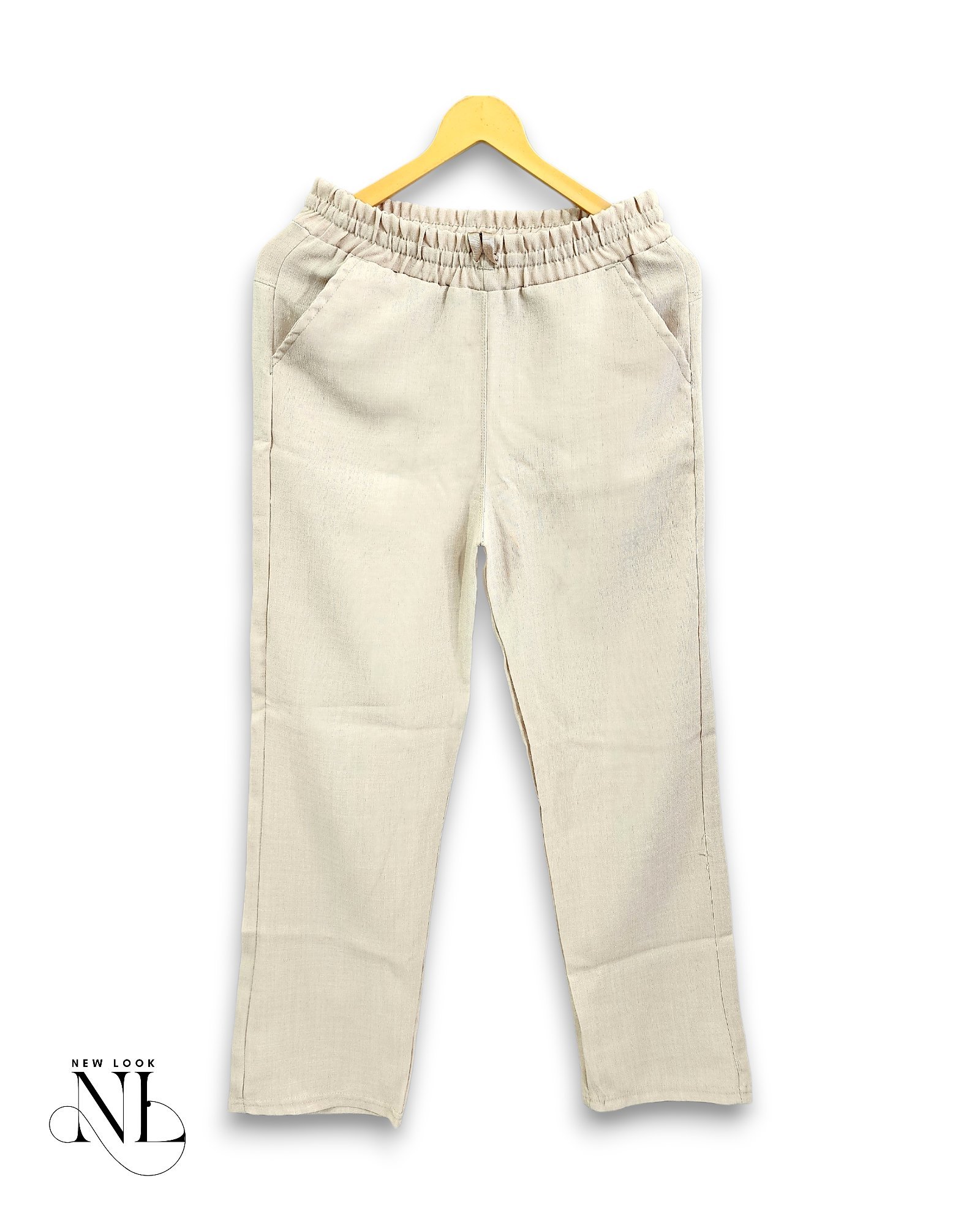 Classic Cream Linen Pants for Men - Premium Trousers Classic Cream Linen Pants for Men - Premium Trousers