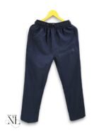 Trendy Navy Blue Parachute Baggy Trackpant for Men