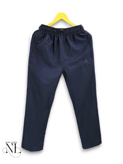 Trendy Navy Blue Parachute Baggy Trackpant for Men