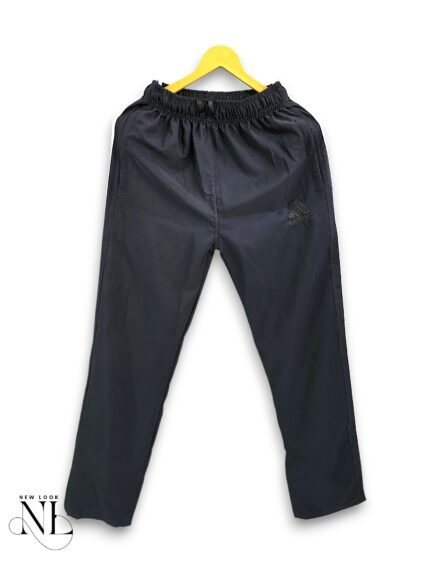 Trendy Deep Grey Parachute Baggy Trackpant for Men