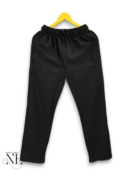 Trendy Black Parachute Baggy Trackpant for Men