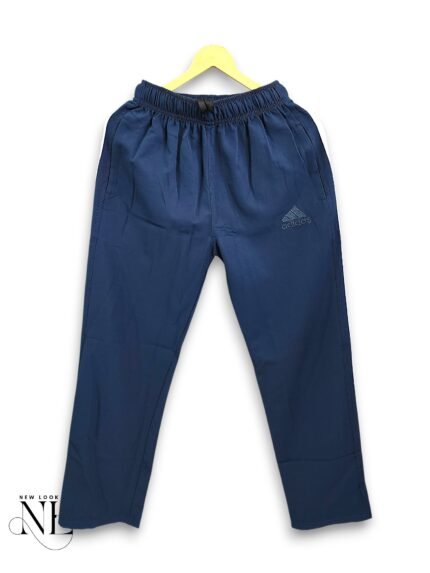 Trendy Royal Blue Parachute Baggy Trackpant for Men