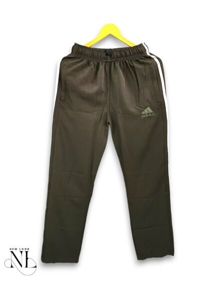 Trendy Dark Green Parachute Baggy Trackpant for Men