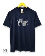 Stylish Navy Blue Printed Half T-Shirt for Men