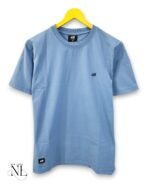 Classic Glaucous Blue Half T-Shirt for Men