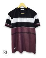 Stylish Black Stripe Half T-Shirt for Men