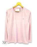 Compression Pink Full Plain T-Shirt for Men