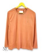 Compression Orange Plain Full T-Shirt for Men