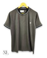 Plain Dark Green Half T-Shirt for Men Premium
