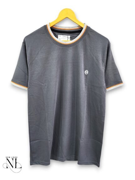 Plain Dark Grey Half T-Shirt for Men & Premium Quality