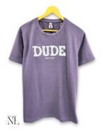 Trendy Purple Printed Half T-Shirt for Men Premium