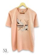 Trendy Orange Printed Half T-Shirt for Men