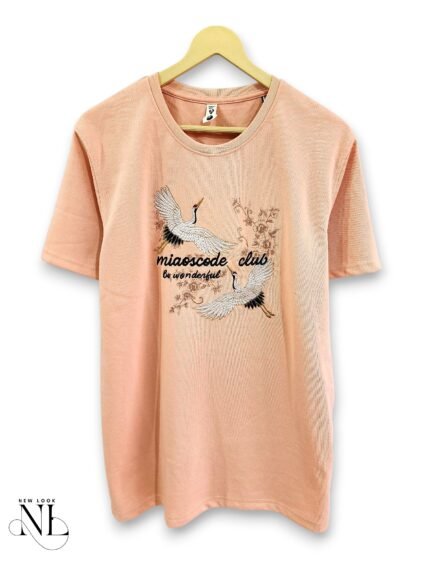 Trendy Orange Printed Half T-Shirt for Men