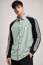Buy Stylish Lite Green Korean Full Shirt for Men