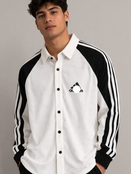 Classic White Korean Full Shirt for Men & Essential