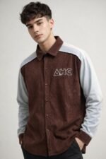 Buy Classic Dark Brown Korean Full Shirt for Men