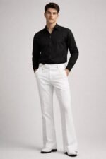 Buy Best Classic Boot Cut White Pants for Men