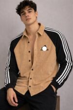 Stylish Cream Korean Full Shirt for Men & Essential