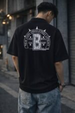 Buy Trendy Black Printed Oversize Shirt for Men