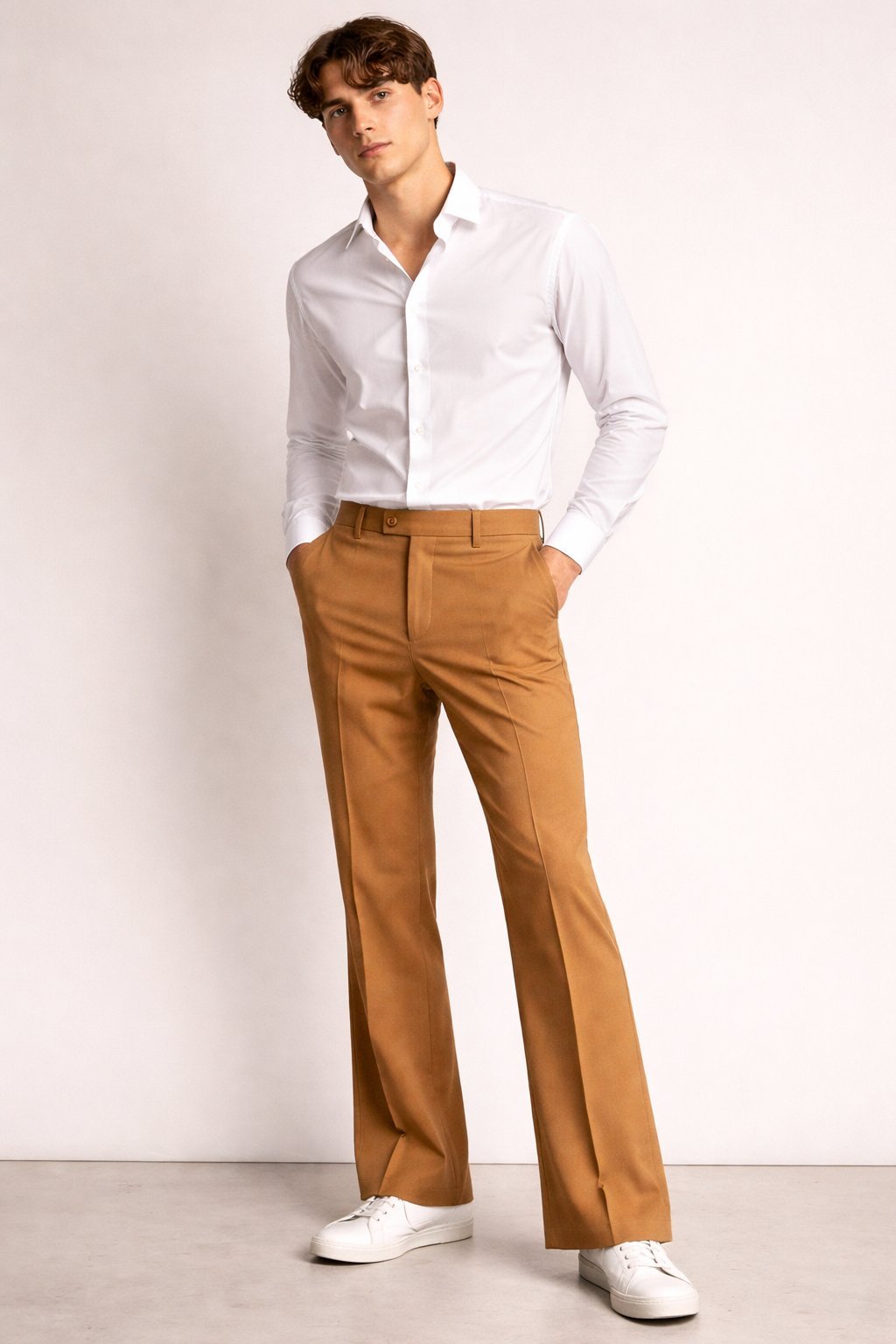 Buy Best Classic Boot Cut Mustard Pants for Men Buy Best Classic Boot Cut Mustard Pants for Men