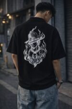 Buy Best Stylish Printed Black Oversize Shirt for Men