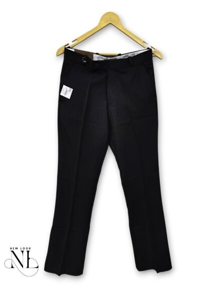 Classic Black Boot Cut Pants for Men & Premium