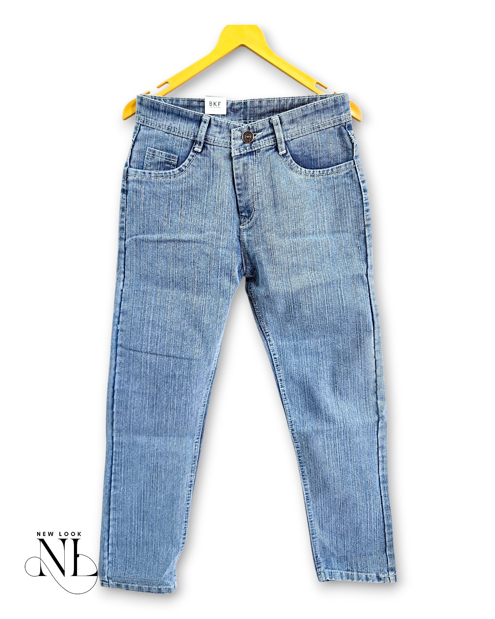 Classic Ice Blue Baggy Jeans for Men & Stylish Classic Ice Blue Baggy Jeans for Men & Stylish